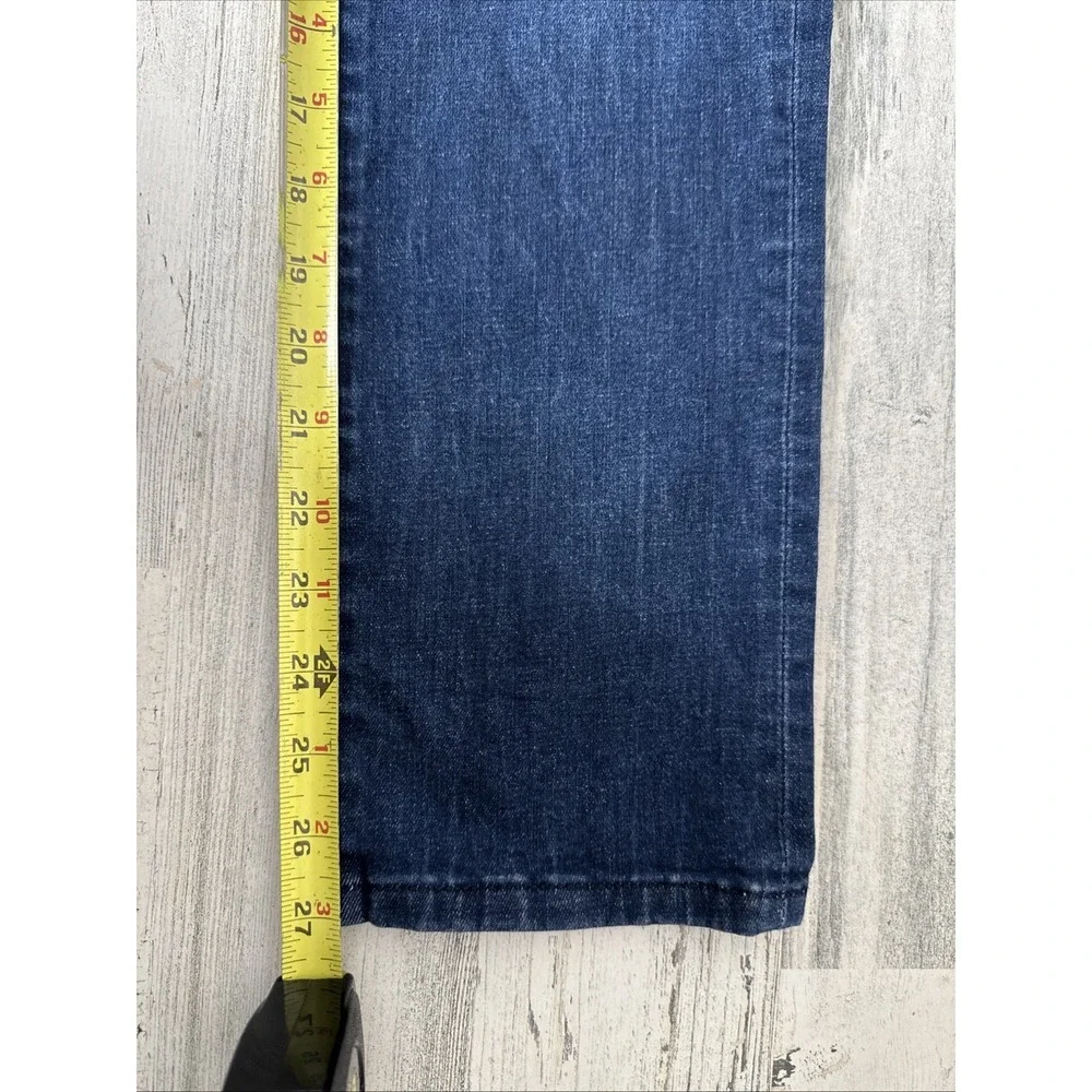 DL1961 Brady Slim Dark Nebulous Blue Jeans Boys Size 14 Distressed